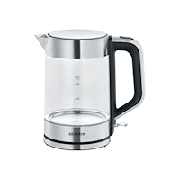 Severin SEVERIN WK 3420 - vattenkokare - glass/brushed stainless steel/black