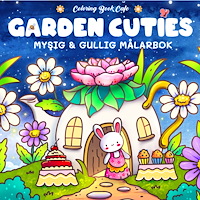 Legind A/S Garden Cuties. Mysig och gullig Cozy Coloring målarbok från Coloring Book Cafe (häftad)
