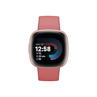 Fitbit Fitbit Versa 4 - kopparros - smart klocka med band - rosa sand