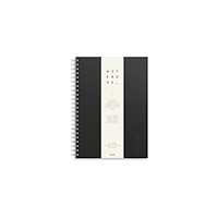 Burde Ant.block BURDE A4 textil linj svart