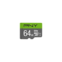 PNY Technologies PNY Elite - flash-minneskort - 64 GB - mikroSDXC UHS-I