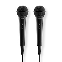 Hama Dynamic Microphone Mono 2-pack Black