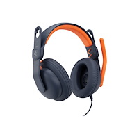 Logitech Logitech Zone Learn Wired Over-Ear Headset for Learners, USB-C - hörlurar med mikrofon - ersättning - USB-C