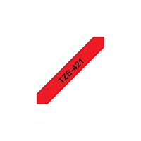 Brother Tape BROTHER TZE421 9mm svart på röd