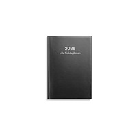 Burde Lilla Fickdagboken 2026 plast svart