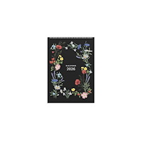 Burde Väggkalender Illustrerad blomster 2026