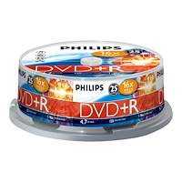 Philips Philips DR4S6B25F - DVD+R x 25 - 4.7 GB - lagringsmedier