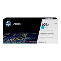 Hewlett-Packard HP 651A - cyan - original - LaserJet - tonerkassett (CE341A)