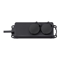 Brennenstuhl brennenstuhl Extension socket IP44 2-way black 2m H07RN-F 3G1,5 - effektband