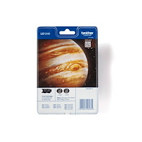 Brother Brother LC1240BKBP2 - 2-pack - svart - original - bläckpatron