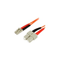 StarTech.com StarTech.com 3m Fiber Optic Cable - Multimode Duplex 62.5/125 - LSZH - LC/SC - OM1 - LC to SC Fiber Patch Cable (FIBLCSC...
