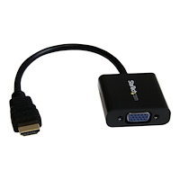StarTech.com StarTech.com HDMI till VGA-adapter för stationär/bärbar dator/Ultrabook - 1920x1080 - videokort - HDMI / VGA - 24.5 cm