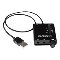 StarTech.com StarTech.com USB Sound Card w/ SPDIF Digital Audio & Stereo Mic - External Sound Card for Laptop or PC - SPDIF Output (I...