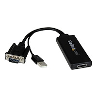 StarTech.com StarTech.com VGA till HDMI-adapter med USB-audio & -ström – bärbar VGA till HDMI-konverterare – 1080p - adapterkabel - H...