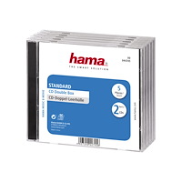 Hama Hama CD Double Jewel Case Standard - fodral för arkiverings-CD