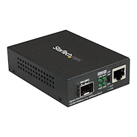 StarTech.com StarTech.com Gigabit Ethernet-fibermediaomvandlare med öppen SFP-port - fibermediekonverterare - 10Mb LAN, 100Mb LAN, 1G...
