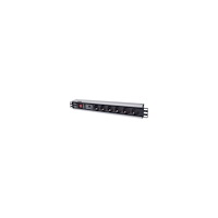 intellinet Intellinet 19" 1.5U Rackmount 6-Way Power Strip - German Type", With On/Off Switch and Surge Protection, 3m Power Cord -...