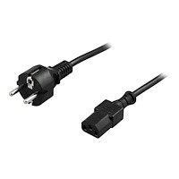 Deltaco DELTACO DEL-109M - strömkabel - power CEE 7/7 till power IEC 60320 C13 - 2 m