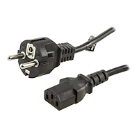 Deltaco DELTACO DEL-109M-50 - strömkabel - power CEE 7/7 till power IEC 60320 C13 - 50 cm