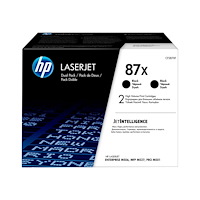 Hewlett-Packard HP 87X - 2-pack - Lång livslängd - svart - original - LaserJet - tonerkassett (CF287XD)