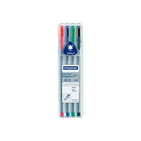 STAEDTLER STAEDTLER triplus 334 - fineliner - svart, röd, blå, grön (paket om 4)