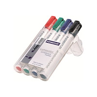 STAEDTLER STAEDTLER Lumocolor - markering - svart, röd, blå, grön (paket om 4)