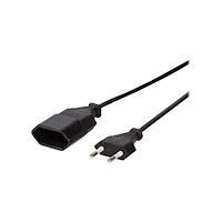 2direct LogiLink - förlängningskabel för ström - Eurokontakt till Eurokontakt - 1 m