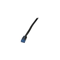 2direct LogiLink SlimLine - patch-kabel - 3 m - svart