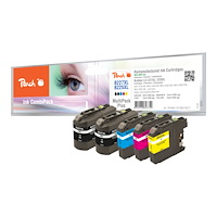 Peach Peach Multi Pack Plus - 5-pack - svart, gul, cyan, magenta - kompatibel - bläckpatron (alternativ för: Brother LC-225XLC...