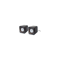 Manhattan Manhattan 2600 Series Speaker System, Small Size, Big Sound, Two Speakers, Stereo, USB power, Output: 2x 3W, 3.5mm plug...