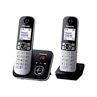 Panasonic Panasonic KX-TG6822 - trådlös telefon - svarssysten med nummerpresentation + 1 extra handuppsättning