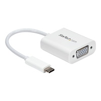 StarTech.com StarTech.com USB-C- till VGA-adapter - vit - USB/VGA-adapter - USB-C till HD-15 (VGA) - 17.5 m