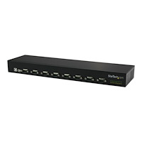 StarTech.com StarTech.com USB to Serial Hub - 8 Port - COM Port Retention - Rack Mount and Daisy Chainable - FTDI USB to RS232 Hub (I...