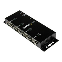 StarTech.com StarTech.com USB till DB9 RS232 seriell adapterhubb med 4 portar - Industriell DIN Rail och väggmonterbar - seriell adap...