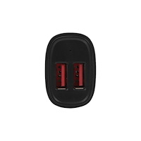 StarTech.com StarTech.com USB-billaddare med 2 portar - 24 W/4,8 A - Svart strömadapter för bil - USB - 24 Watt