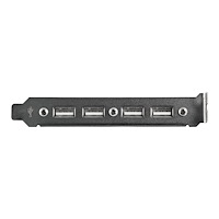 StarTech.com StarTech.com 4 Port USB A Female Slot Plate Adapter - USB panel - 4 pin USB Type A (F) (USBPLATE4) - USB-panel - USB til...