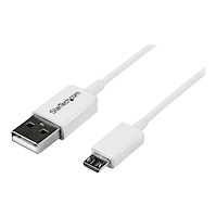 StarTech.com StarTech.com 2m White Micro USB Cable Cord - A to Micro B - Micro USB Charging Data Cable - USB 2.0 - 1x USB A Male, 1x...