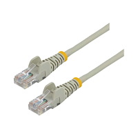 StarTech.com StarTech.com Cat5e patchkabel med hakfria RJ45-kontakter - 5 m, grå - patch-kabel - 5 m - grå