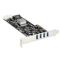 StarTech.com StarTech.com PCI Express (PCIe) SuperSpeed USB 3.0-kortadapter med 4 portar och 4 dedicerade kanaler på 5 Gbps – UASP –...