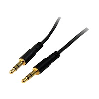 StarTech.com StarTech.com 15 ft. (4.6 m) 3.5mm Audio Cable - 3.5mm Slim Audio Cable - Gold Plated Connectors - Male/Male - Aux Cable...
