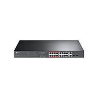TP-LINK Technologies TP-Link TL-SL1218MP - switch - 16 portar - ohanterad - rackmonterbar
