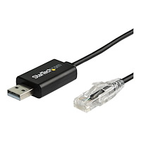 StarTech.com StarTech.com 1,8 m Cisco USB-konsolkabel - USB till RJ45 - seriell kabel - 1.8 m - svart