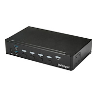 StarTech.com StarTech.com HDMI KVM-switch med 4 portar - USB 3.0 - 1080p - omkopplare för tangentbord/video/mus/USB - 4 portar - rack...