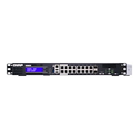 QNAP Systems, Inc QNAP QGD-1600P - switch - 16 portar - smart - rackmonterbar