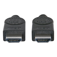 Manhattan Manhattan HDMI Cable with Ethernet, 4K@30Hz (High Speed), 1m, Male to Male, Black, Ultra HD 4k x 2k, Fully Shielded, Gol...