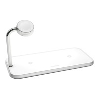 ZENS ZENS Dual+Watch Aluminium Wireless Charger trådlös laddningsmatta - + växelströmsadapter - 20 Watt