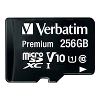 VERBATIM Verbatim Premium - flash-minneskort - 256 GB - mikroSDXC UHS-I