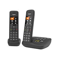 Gigaset Communications Gigaset C575A Duo - trådlös telefon - svarssysten med nummerpresentation + 1 extra handuppsättning