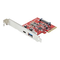 StarTech.com StarTech.com 2 portar 10 Gbit/s USB-A &amp;amp; USB-C PCIe-kort - USB 3.1 Gen 2 PCI Express Type C/A-kortadapter för vär...