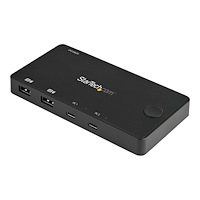 StarTech.com StarTech.com USB C KVM-switch med 2 portar - 4K 60 Hz HDMI - Kompakt UHD USB Type-C med dubbla portar Stationär dator Mi...